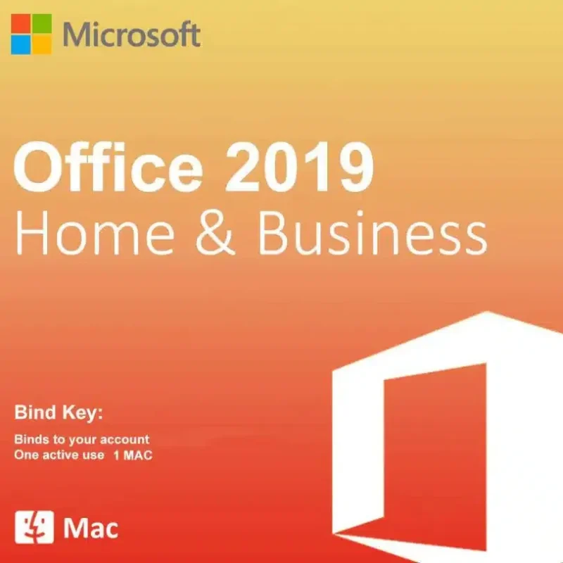 Office 2019 Home and Business Bind License Key – 1 Mac