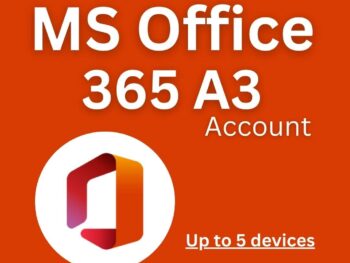 Office 365 A3 5 Device Account+Password – Lifetime