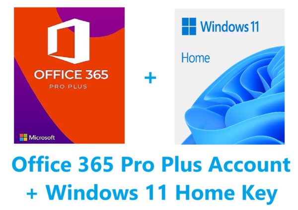 Office 365 Pro Plus Account + Windows 11 Home Key Bundle