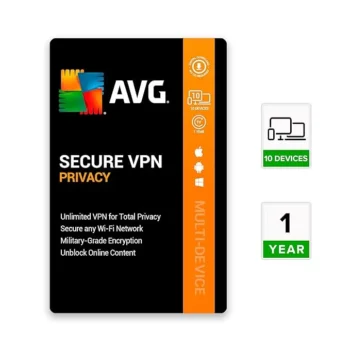 AVG Secure VPN (Multi-Device) 10 Devices | 1 Year