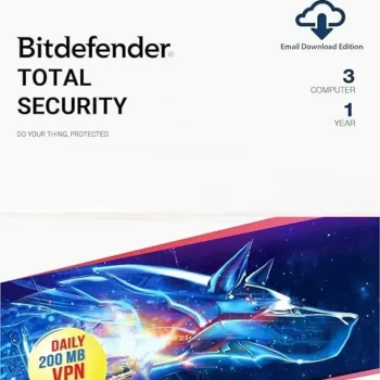 Bitdefender Total Security 3 Device – 1 Year