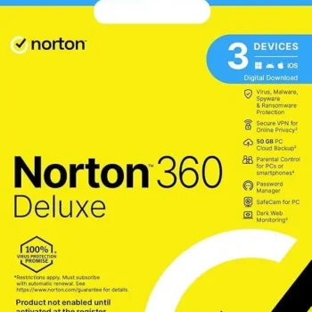 Norton 360 Deluxe | Multiple layers of protection for your devices 3 Devices | 1 Year Susbscription