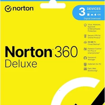 Norton 360 Deluxe | Multiple layers of protection for your devices 3 Devices | 3 Year Susbscription