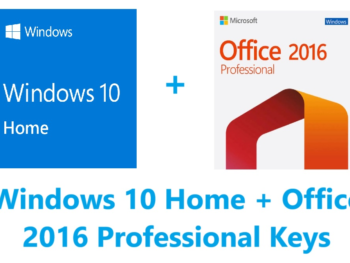 Windows 10 Home + Office 2016 Professional Keys Bundle