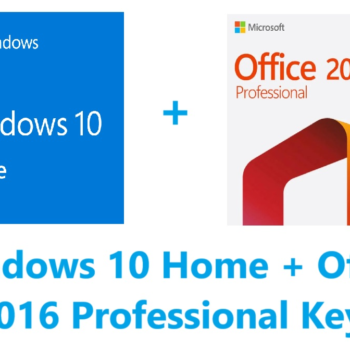 Windows 10 Home + Office 2016 Professional Keys Bundle