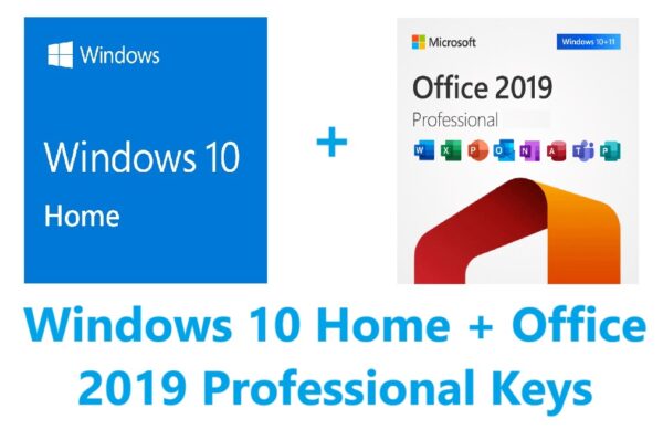 Windows 10 Home + Office 2019 Professional Keys Bundle