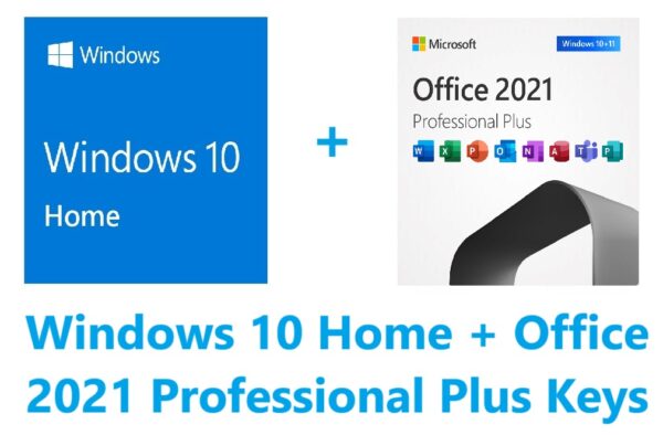 Windows 10 Home + Office 2021 Professional Plus Keys Bundle