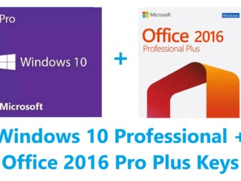 Windows 10 Professional + Office 2016 Professional Plus Keys Bundle