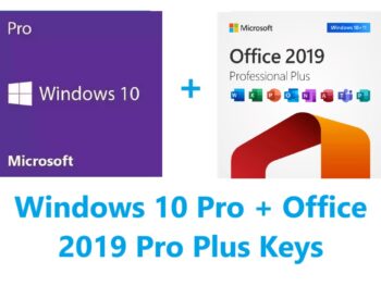 Windows 10 Professional + Office 2019 Professional Plus Keys Bundle