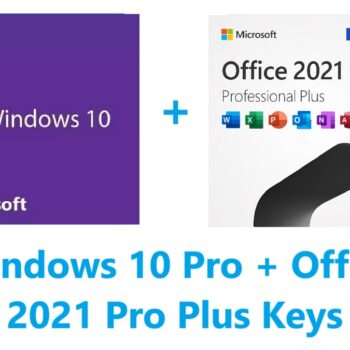 Windows 10 Professional + Office 2021 Professional Plus Keys Bundle