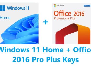 Windows 11 Home + Office 2016 Professional Plus Keys Bundle