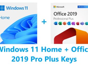 Windows 11 Home + Office 2019 Professional Plus Keys Bundle