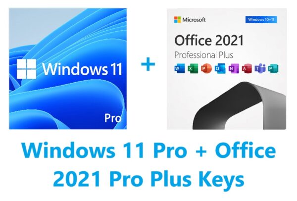 Windows 11 Professional + Office 2021 Professional Plus Keys Bundle