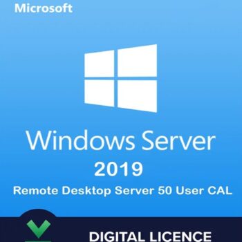 Windows Server 2019 Remote Desktop Key – 50 User CALs